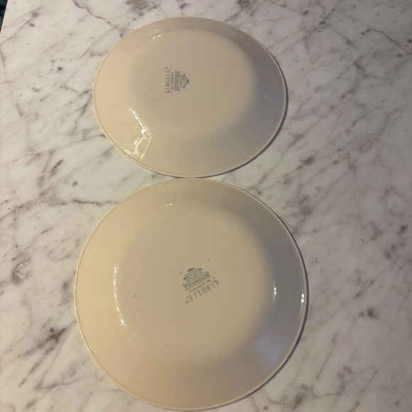Corelle Country Morning Blue Blossom Salad Plate Set of 2 Cream Floral - Picture 3 of 3